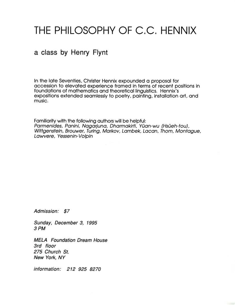 Hennix Announcement Part I